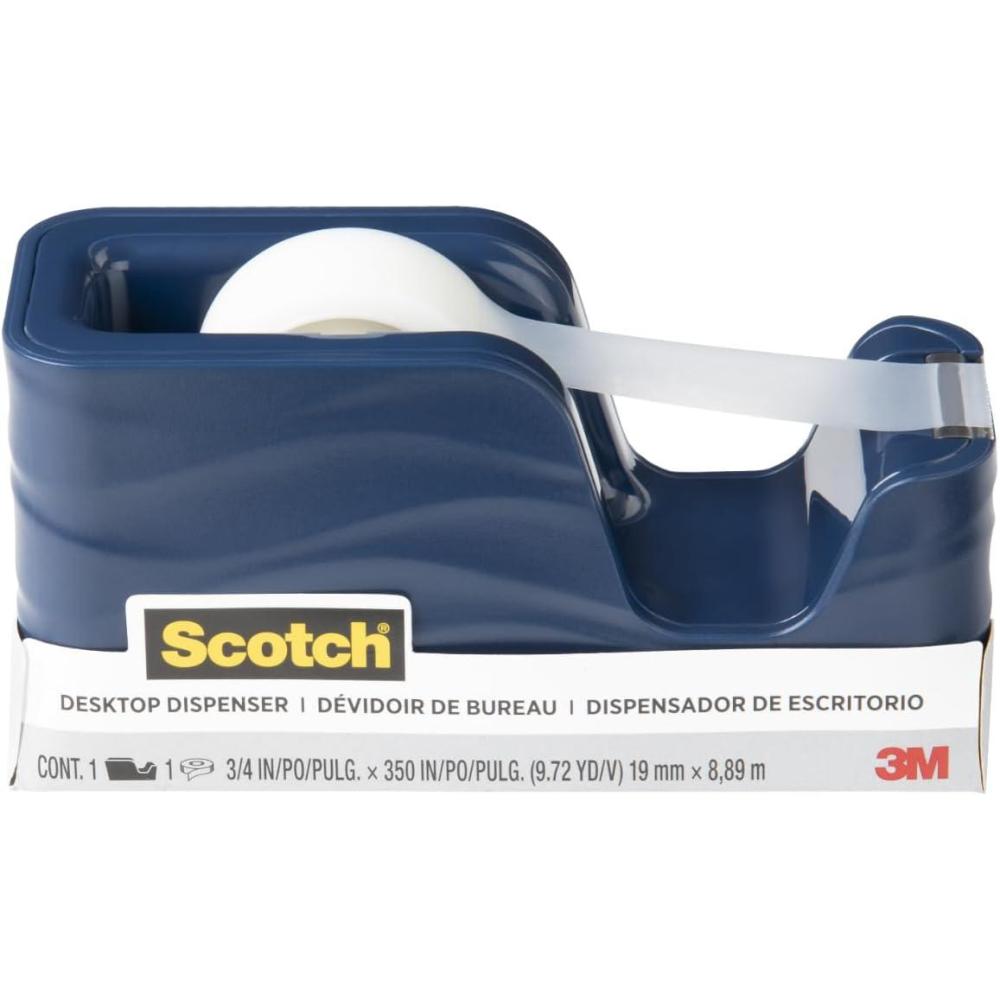 imageScotch Wave Tape Dispenser Great for Gift Wrapping Includes 34 in x 350 in Tape Roll C20WAVEMI