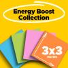 Post-it Super Sticky Notes, 24 Sticky Note Pads, 3 x 3 in., School Supplies, Office Products, Sticky Notes for Vertical Surfaces, Monitors, Walls and Windows, Energy Boost Collection(3 in x 3 in (Pack of 8))