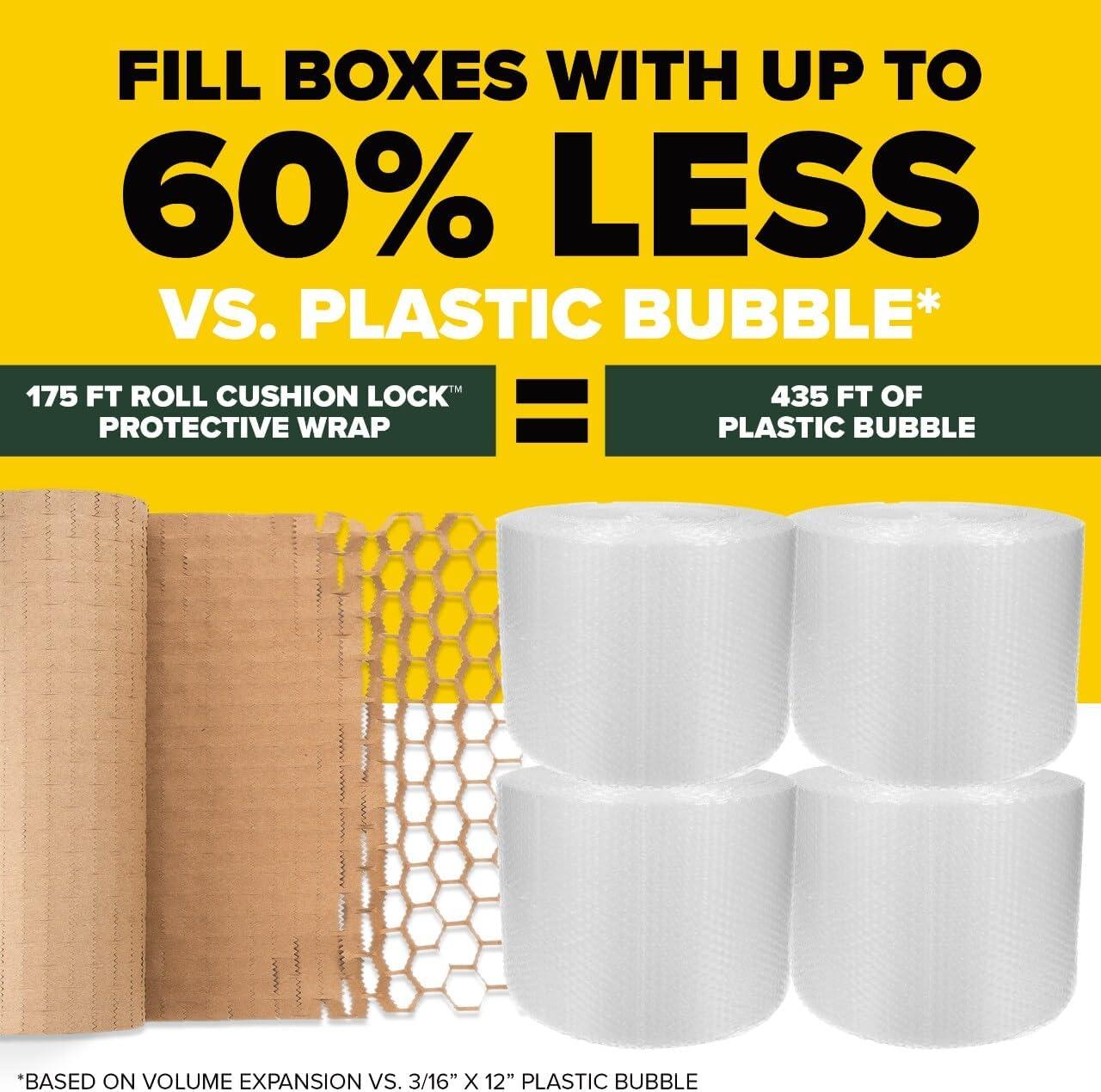 imageScotch Cushion Lock Protective Wrap GC 12 in x 175 ft 304 mm x 533 m175 Foot Roll