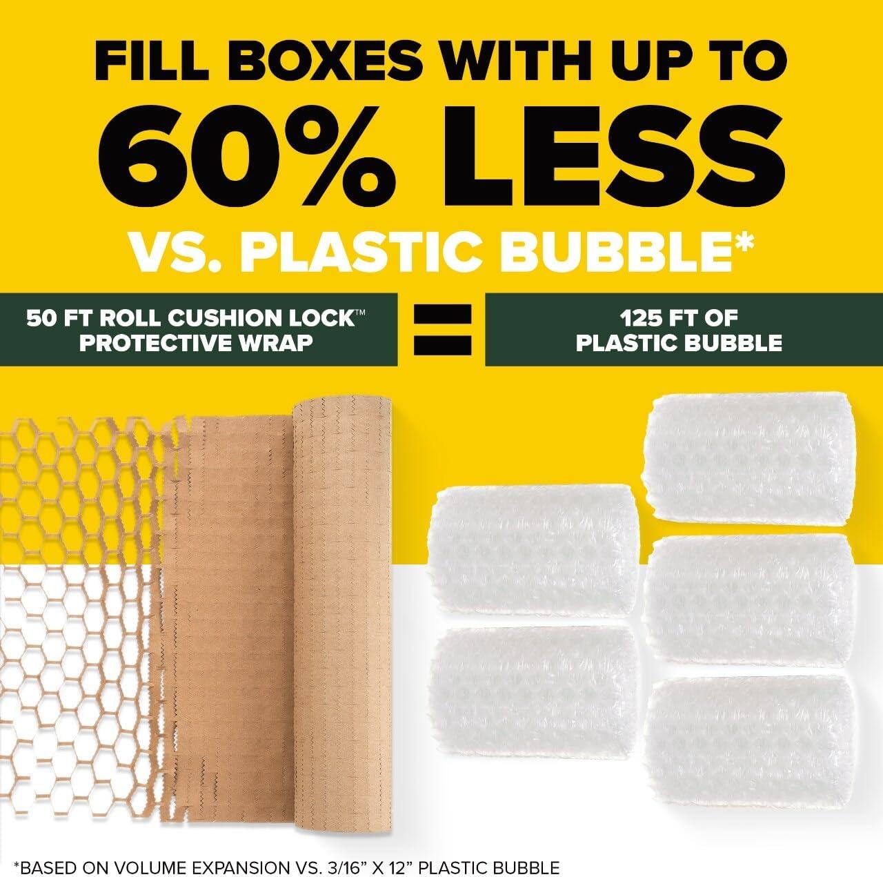 imageScotch Cushion Lock Protective Wrap GC 12 in x 175 ft 304 mm x 533 m50 Foot Roll