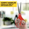 Scotch Multi-Purpose Stainless Steel Scissors, 8 Inches, Red & Gray, Great for Home, School and Office(1-Pack)