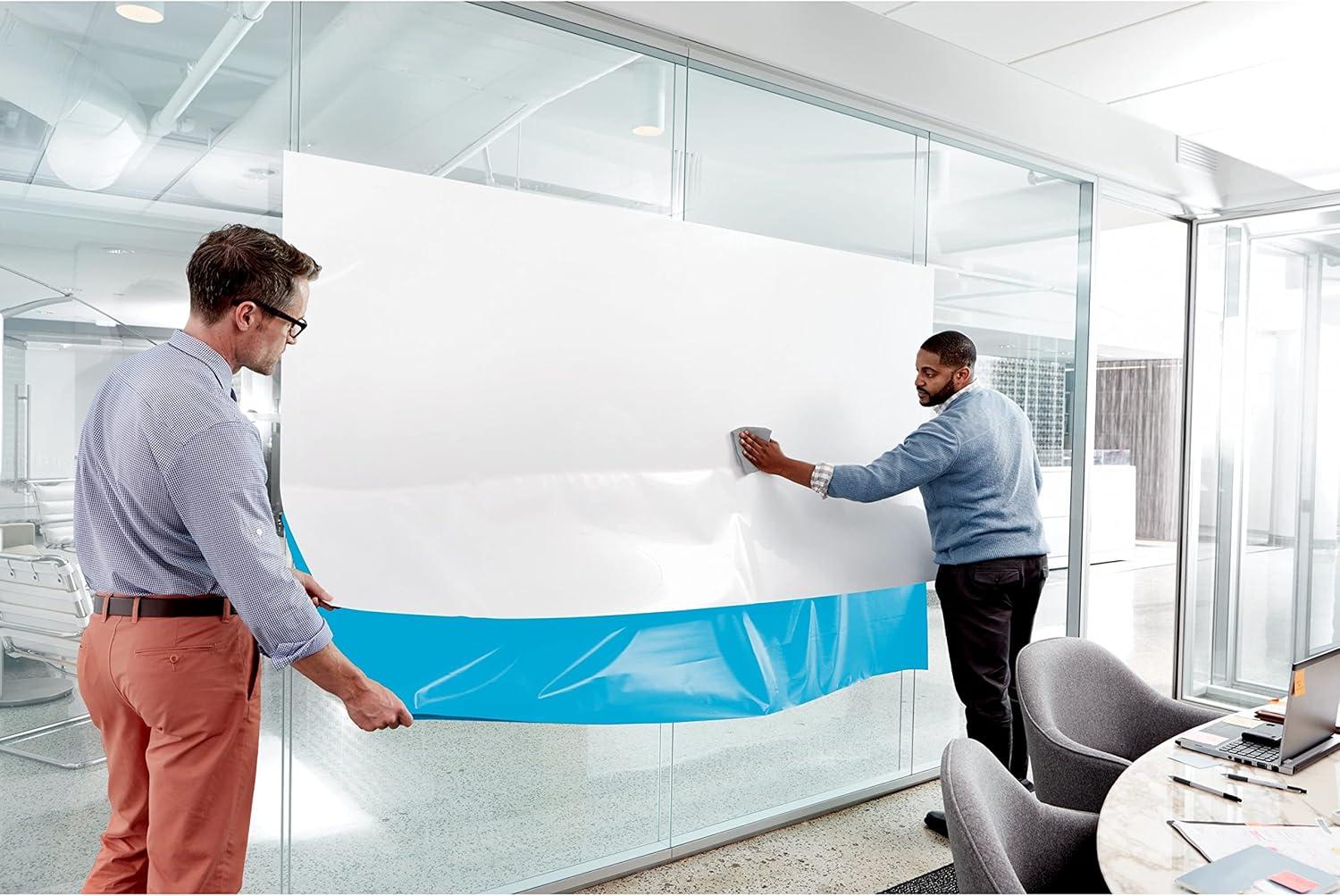 imagePostit Dry Erase Whiteboard Film Surface for Walls Doors Tables Chalkboards Whiteboards and More Removable StainProof Easy Installation 3 ft x 2 ft Roll DEF3x23 ft x 2 ft