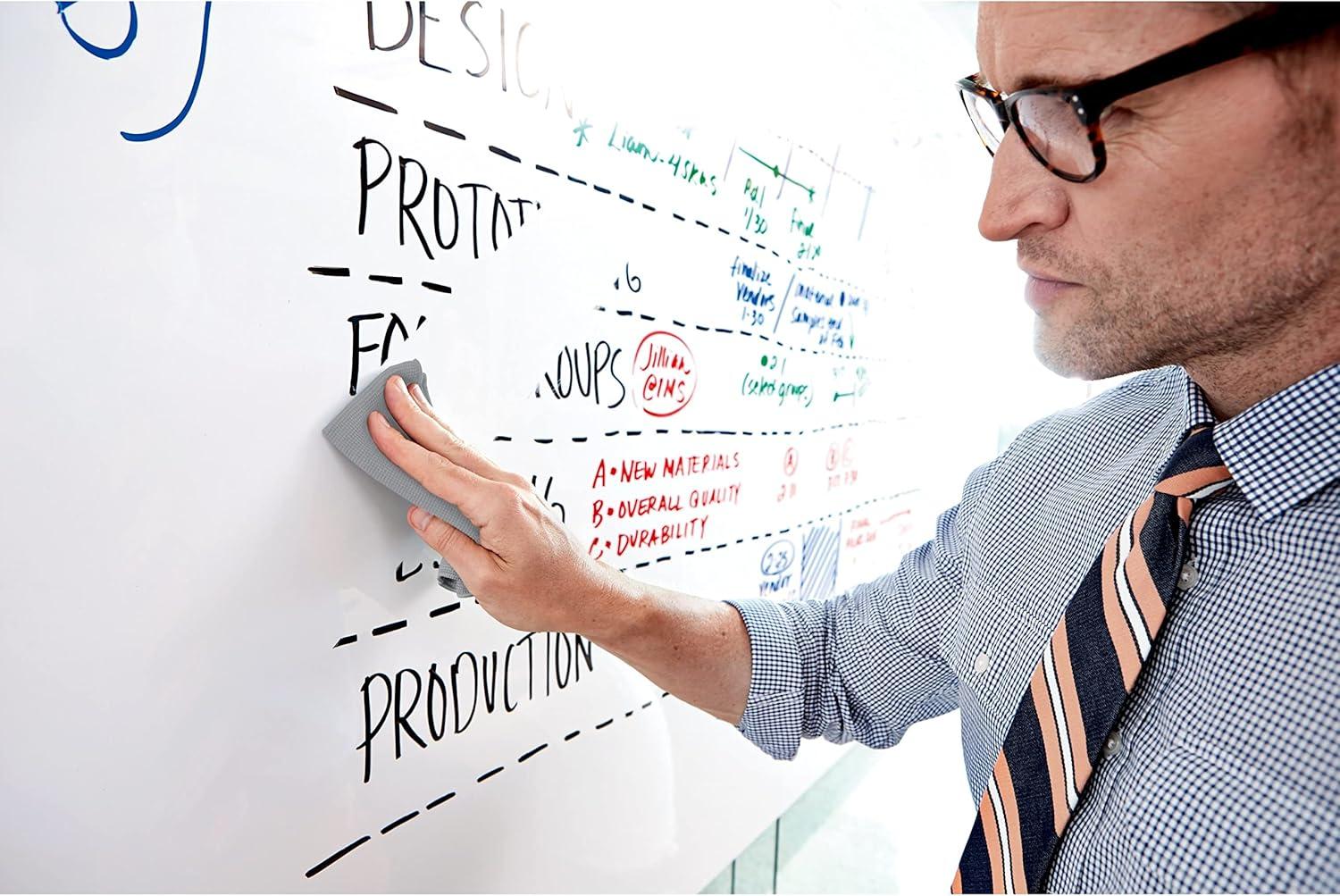 imagePostit Dry Erase Whiteboard Film Surface for Walls Doors Tables Chalkboards Whiteboards and More Removable StainProof Easy Installation 3 ft x 2 ft Roll DEF3x23 ft x 2 ft