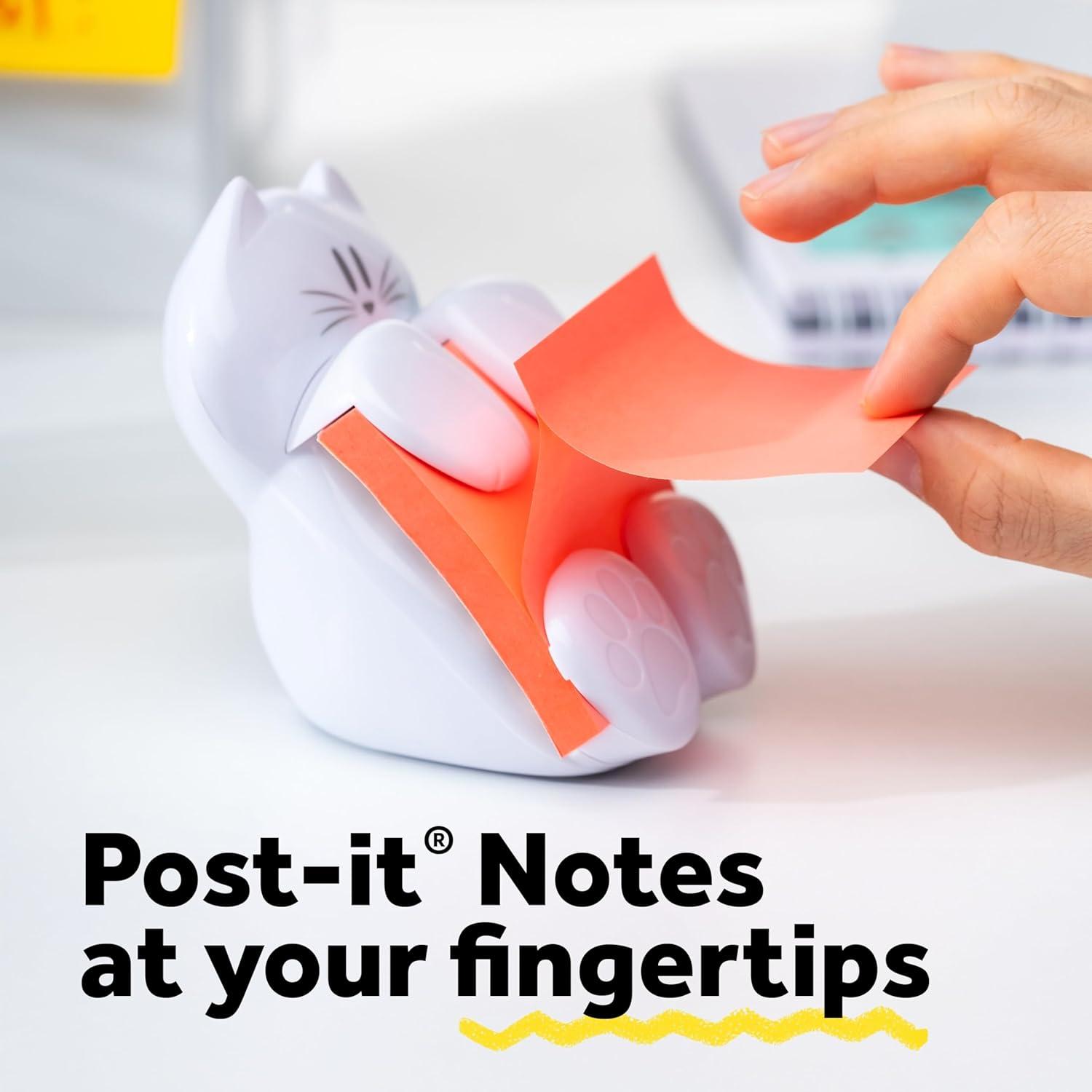 imagePostit Popup Note Dispenser Cat Design 3x3 in 1 DispenserPack CAT330 WhiteCat Dispenser