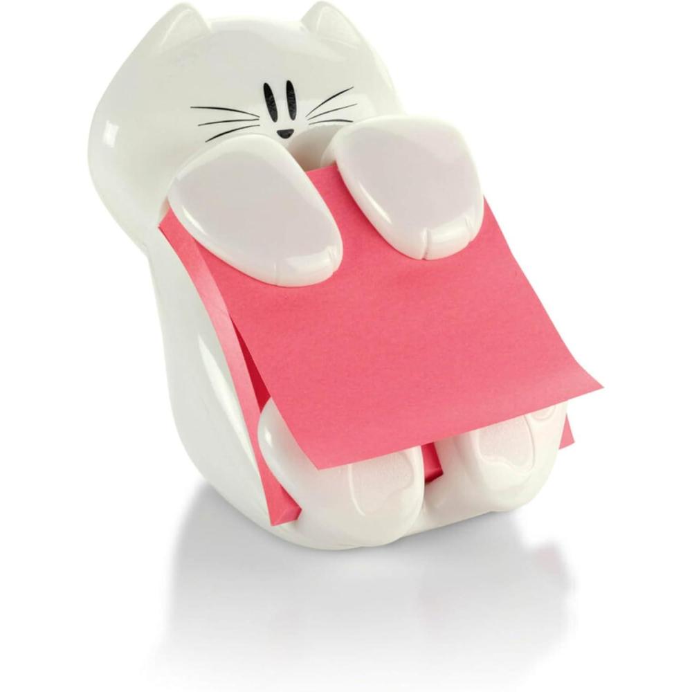 imagePostit Popup Note Dispenser Cat Design 3x3 in 1 DispenserPack CAT330 WhiteCat Dispenser