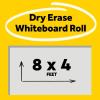 Post-it Dry Erase Whiteboard Film Surface for Walls, Doors, Tables, Chalkboards, Whiteboards, and More, Removable, Stain-Proof, Easy Installation, 3 ft x 2 ft Roll (DEF3x2)(8 ft x 4 ft)