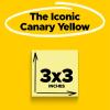 Post-it Notes 3×3 in, 12 Pads, America’s #1 Favorite Sticky Notes, Canary Yellow, Clean Removal, Recyclable (654)(12 Count)
