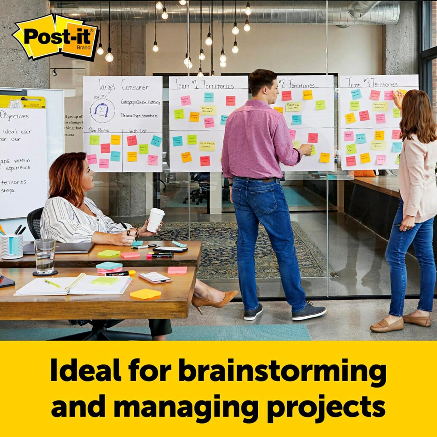 image:image3M Postit Easel Pad 20 in x 23 in White 20 SheetsPad 2 PadsPk Mounts to surfaces with Command Strips included 566