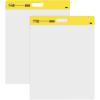 3M Post-it Easel Pad, 20 in x 23 in, White, 20 Sheets/Pad, 2 Pads/Pk, Mounts to surfaces with Command Strips included (566)