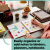 Post-it Flags Value Pack, 35/Dispenser, 8 Dispensers/Pack, 47 in Wide, Assorted Colors, Includes 48 Free Arrow Flags (683-VAD1)(1/2 in. X 1-1/2 in.)