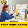 Post-it Super Sticky Portable Tabletop Easel Pad w/Dry Erase Panel, Great for Virtual Teachers and Students, 20×23 Inches, 20 Sheets/Pad, 2 Pads, Built-in Stand (563DE VAD 2PK), White