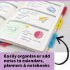 Post-it Tabs, 1 in Solid, Aqua, Yellow, Pink, Red, Green, Orange, 6/Color, 36/Dispenser (686-ALOPRYT)(0.4″ x 2.8″)