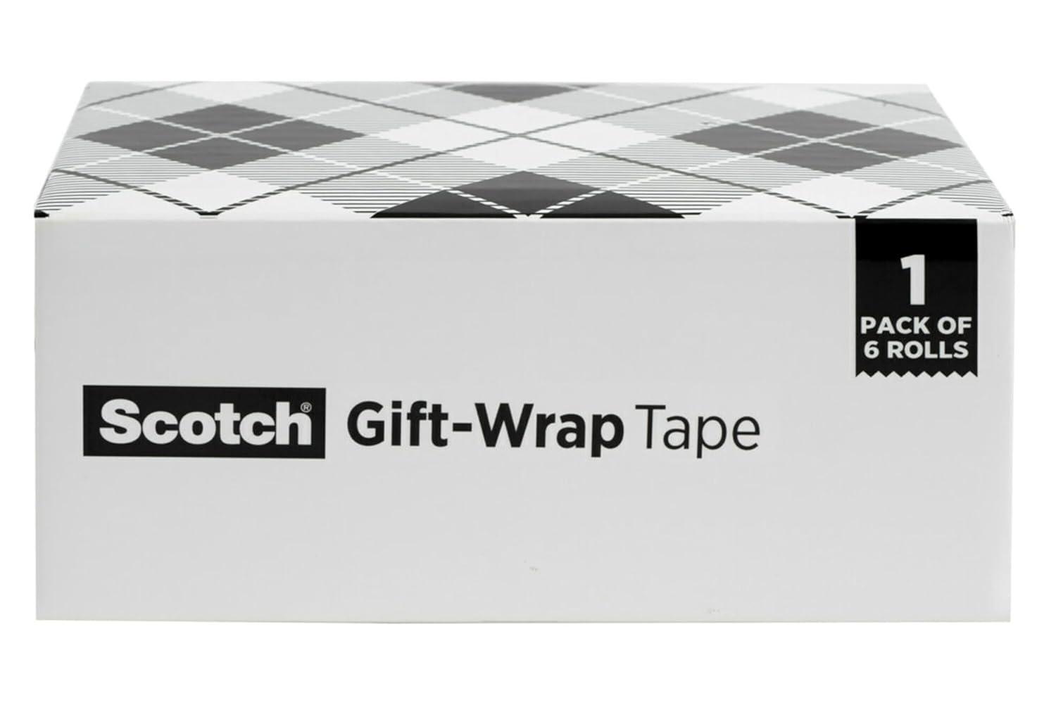 image:imageScotch GiftWrap Bundle GiftWrap Tape 6 Rolls 34 in x 650 in and American Greetings Star Wars Mandalorian Wrapping Paper 1 Roll 75 sq ftTape Wrapping Paper