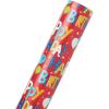 American Greetings Gift-Wrap Bundle Reversible Wrapping Paper, Happy Birthday Lettering and Stars, 1 Jumbo Roll, 175 sq. ft. and Scotch Gift-Wrap Tape, 2 Rolls, 3/4 in. x 600 in.
