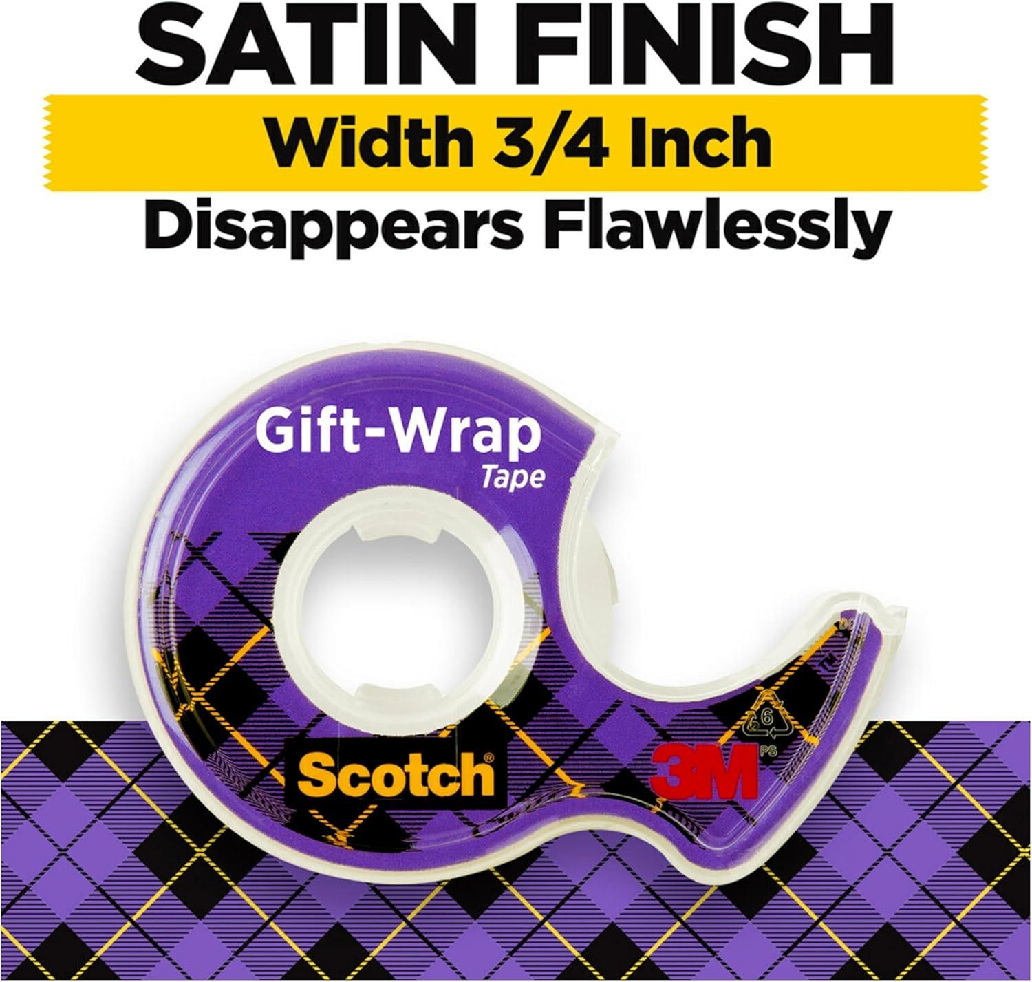 image:imageScotch GiftWrap Tape 34 x 650 in 1 DispenserPack 15