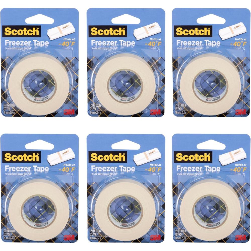 image:imageScotch Freezer Tape 075 in x 1000 in 6 Rolls