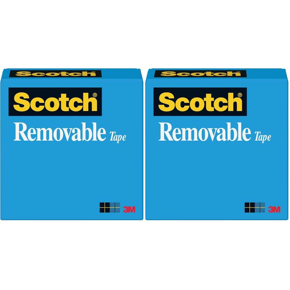 image:imageScotch WallSafe Tape 1 Refill Roll Clear Removable Wall Tape with Matte Finish for Hanging Photos Art and Dcor 34 in x 1296 in34 x 1296 Pack of 2