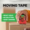 Scotch Heavy Duty Moving Packing Tape, Clear, Makes Packing Easier & Quieter, 1.88 in. x 54.6 yd., 4 Tape Rolls with 2 Dispensers(Dispensered Packing Tapes)