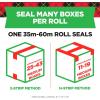 Scotch Heavy Duty Moving Packing Tape, Clear, Makes Packing Easier & Quieter, 1.88 in. x 54.6 yd., 4 Tape Rolls with 2 Dispensers(Dispensered Packing Tapes)