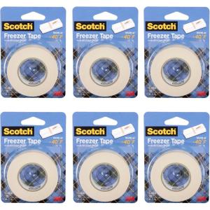 Scotch® Freezer Tape, 0.75 in. x 1000 in., 6 Rolls