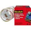 Scotch Book Tape, 4 in x 540 in, Excellent for Repairing, Reinforcing Protecting, and Covering (845-400)(4 Inches x 15 Yards (Pack of 8))