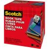 Scotch Book Tape, 4 in x 540 in, Excellent for Repairing, Reinforcing Protecting, and Covering (845-400)(4 Inches x 15 Yards (Pack of 8))