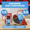 Scotch Packaging Tape Dispenser Holds up to 2 Wide (ST-181) Red, Metal, Plastic(2 Inch Tape)