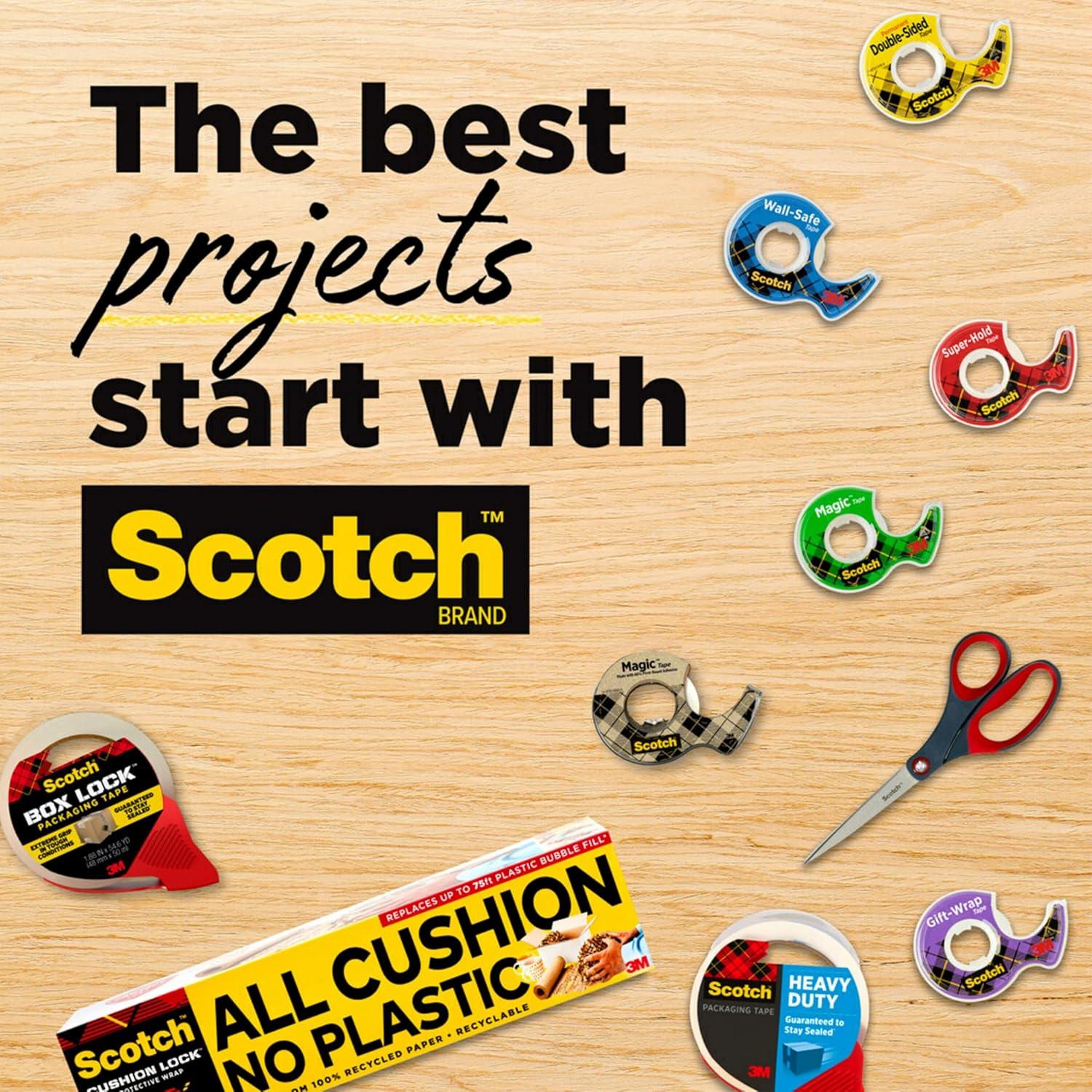 image:imageScotch Heavy Duty Packaging Tape 188 x 382 yd Designed for Packing Shipping and Mailing Strong Seal on All Box Types 3 Core Clear 3 Rolls 3850S36