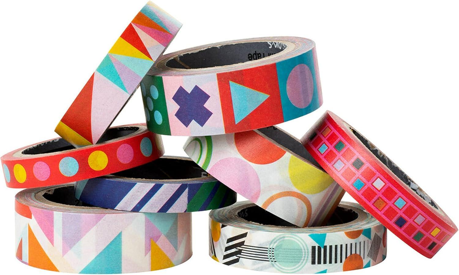 image:imageScotch Washi Tape Geo Madness Design 8 Rolls Great for Bullet Journaling Scrapbooking and DIY Dcor C10178P18