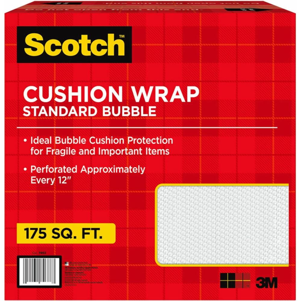 image:imageScotch Cushion Wrap Bubble Cushion Wrap for Packing Moving amp Mailing 12 Inches x 175 Feet