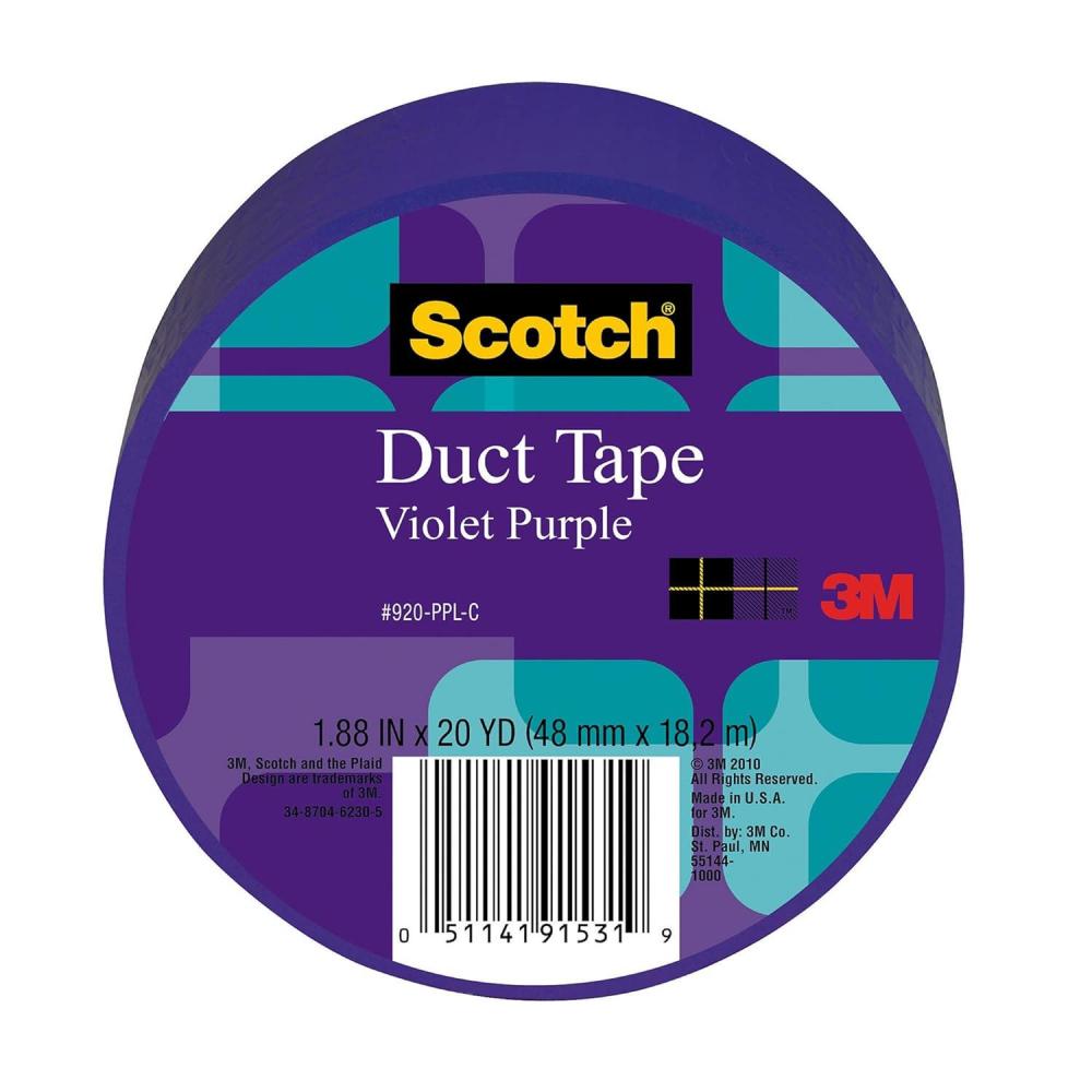 image:imageScotch Duct Tape Camo 188 in x 10 yd 1 Roll 910CMOCViolet Purple