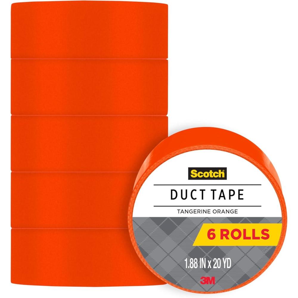 image:imageScotch Duct Tape Tangerine Orange 188Inch by 20Yard 6Pack