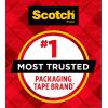 Scotch Heavy Duty Packaging Tape, 1.88″ x 38.2 yd, Designed for Packing, Shipping and Mailing, Strong Seal on All Box Types, 3″ Core, Clear, 3 Rolls (3850S-3)(3)
