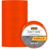 Scotch Duct Tape, Tangerine Orange, 1.88-Inch by 20-Yard, 6-Pack
