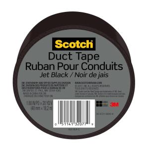 Scotch Duct Tape, Camo, 1.88 in x 10 yd, 1 Roll (910-CMO-C)(Jet Black)
