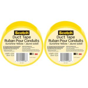 Scotch Duct Tape, Camo, 1.88 in x 10 yd, 1 Roll (910-CMO-C)(Sunshine Yellow)