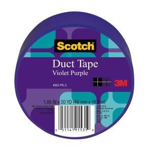 Scotch Duct Tape, Camo, 1.88 in x 10 yd, 1 Roll (910-CMO-C)(Violet Purple)