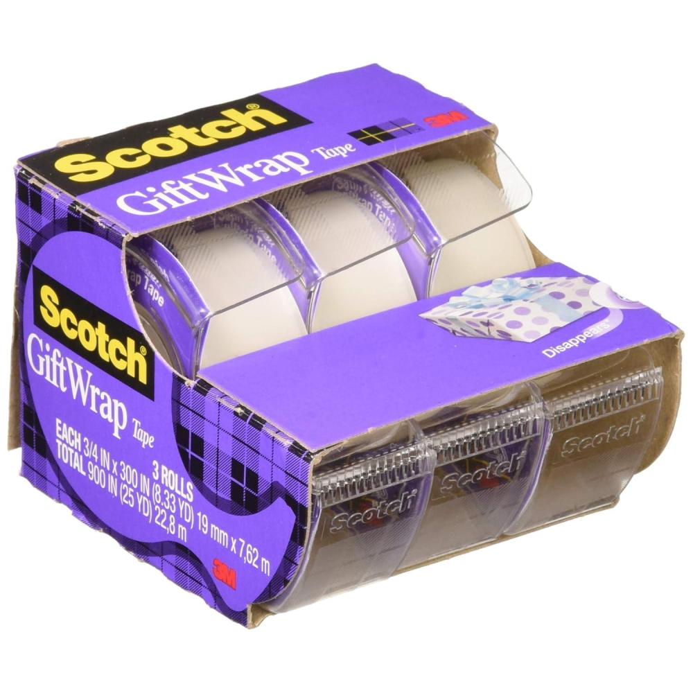image:imageScotch Gift Wrap Tape 075 x 300 3 Pack3