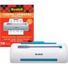 Scotch Thermal Laminating Pouches, 8.9 x 11.4-Inches, 5 mil thick, 100-Pack (TP5854-100) and Scotch PRO Thermal Laminator, 2 Roller System (TL906) Bundle