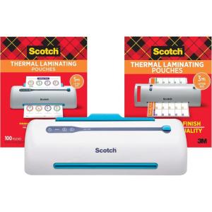 Scotch PRO Thermal Laminator, Never Jam Technology, 2 Roller System, 9 inch (TL906) & Pouches