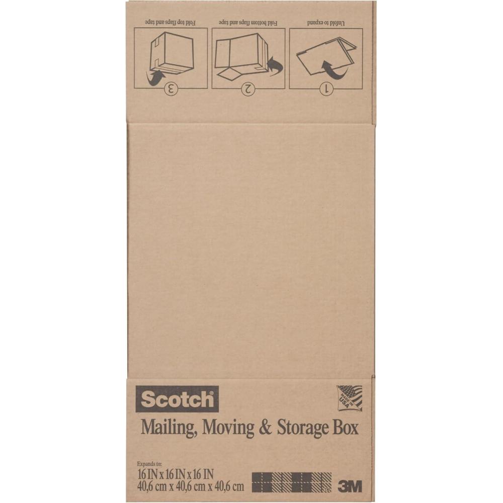 image:imageScotch Moving and Storage Box 8028MOVLGFB 18 in x 18 in x 24 in 457 cm x 457 cm x 609 cm16 x 16 x 16 Inches
