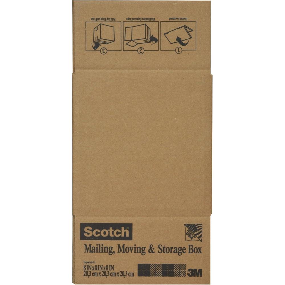 image:imageScotch Moving and Storage Box 8028MOVLGFB 18 in x 18 in x 24 in 457 cm x 457 cm x 609 cm8 x 8 x 8 Inches