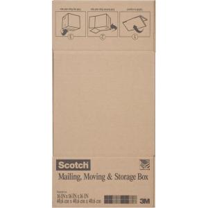 Scotch Moving and Storage Box 8028-MOV-LGFB, 18 in x 18 in x 24 in (45.7 cm x 45.7 cm x 60.9 cm)(16 x 16 x 16 Inches)