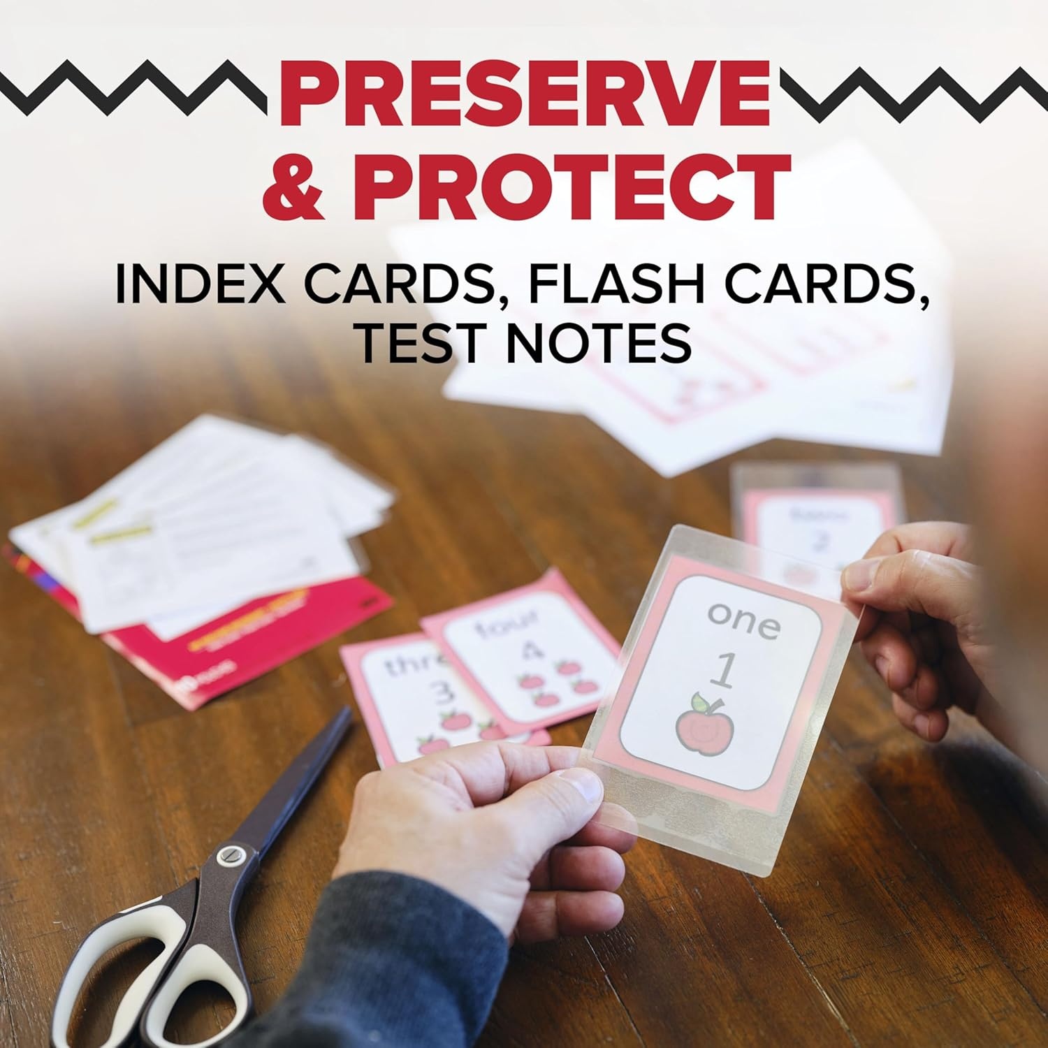 image:imageScotch Self Sealing Laminating Pouches 3 x 5 Index Card Size 10 Pouches